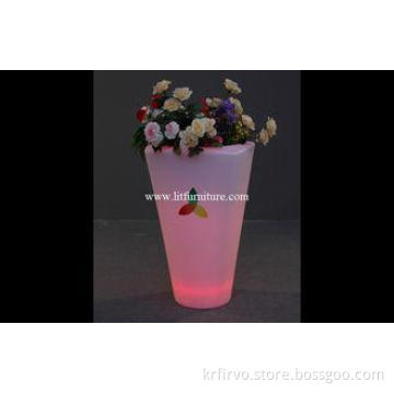 Waterproof LED flower pot change 16 colors Built-in RGB LED